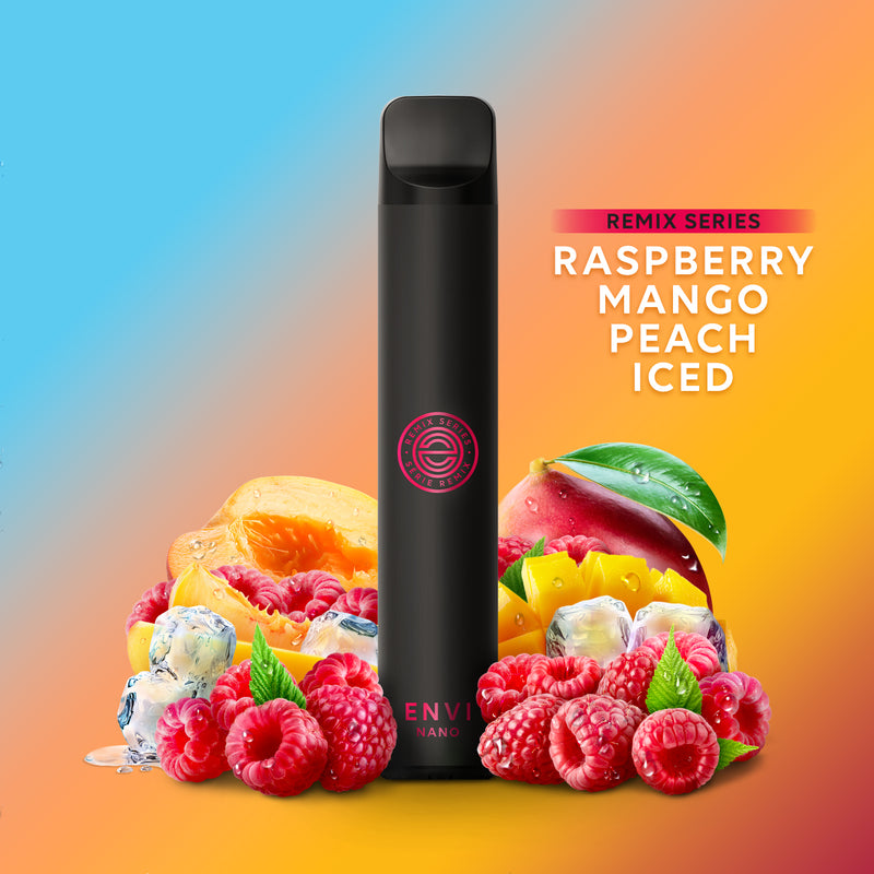 Envi Nano Disposable - Raspberry Mango Peach ICED - 800 Puffs - Vape4change