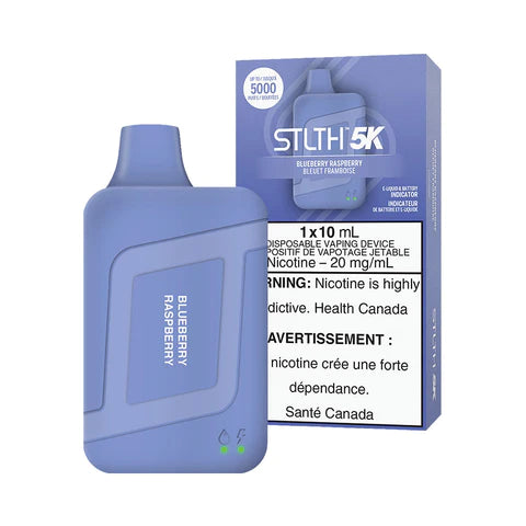STLTH 5K Disposable Vape - Rechargeable - Blueberry Raspberry- 5000 Puffs - Vape4change