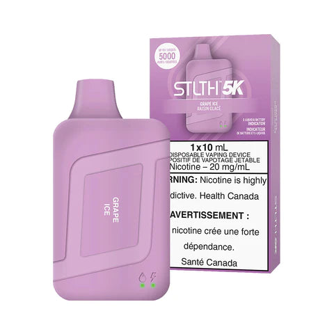 STLTH 5K Disposable Vape- Rechargeable Grape Ice 5000 Puffs | Vape4change STLTH 5K Disposable Vape- Rechargeable Grape Ice 5000 Puffs | Vape4change