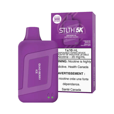 STLTH 5K Disposable Vape - Rechargeable - Quad Berry Ice - 5000 Puffs - Vape4change
