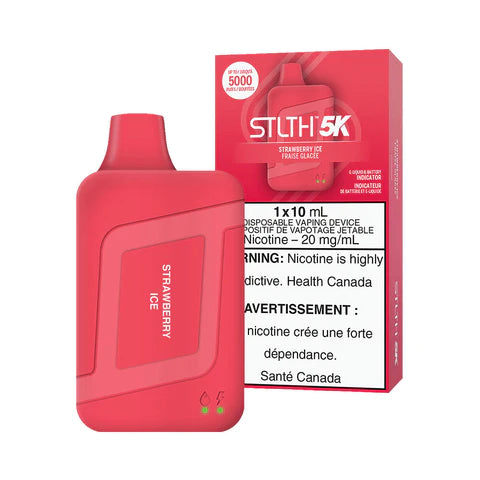 STLTH 5K Disposable Vape - Rechargeable - Strawberry Ice - 5000 Puffs - Vape4change