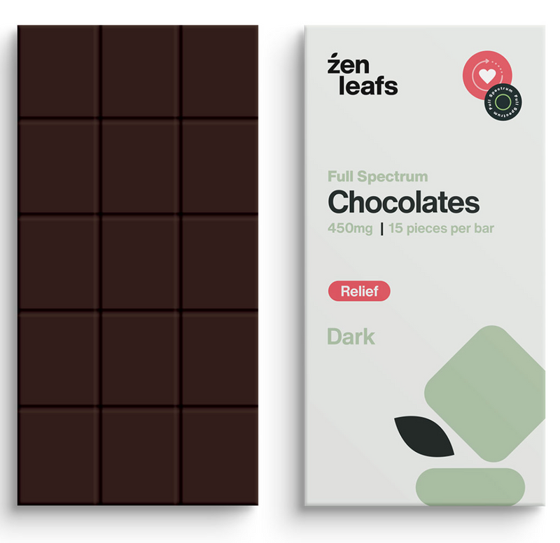 CBD Chocolate - Dark Chocolate - Full Spectrum - Zen Leafs - Vape4change