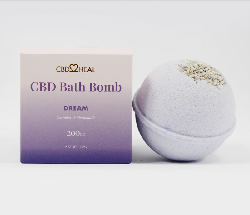 CBD Bath Bomb Dream- 200mg - CBD2HEAL - Vape4change