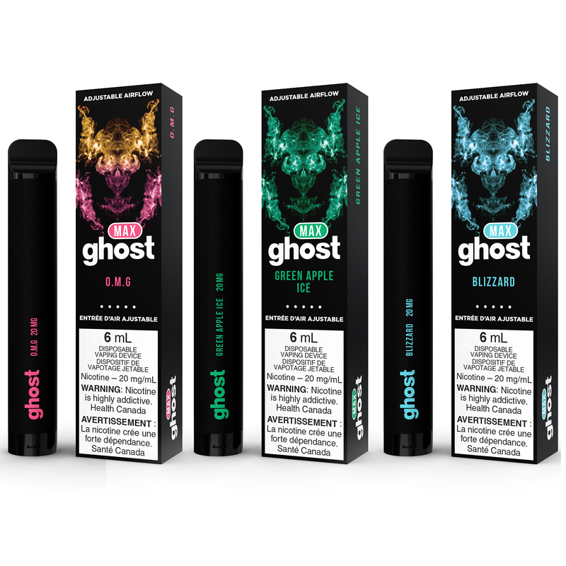 GHOST MAX DISPOSABLE - 2000 Puffs - 50 MG - Vape4change