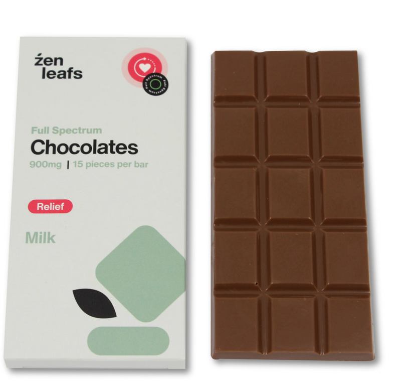 CBD Chocolate - Milk Chocolate - Full Spectrum - Zen Leafs - Vape4change