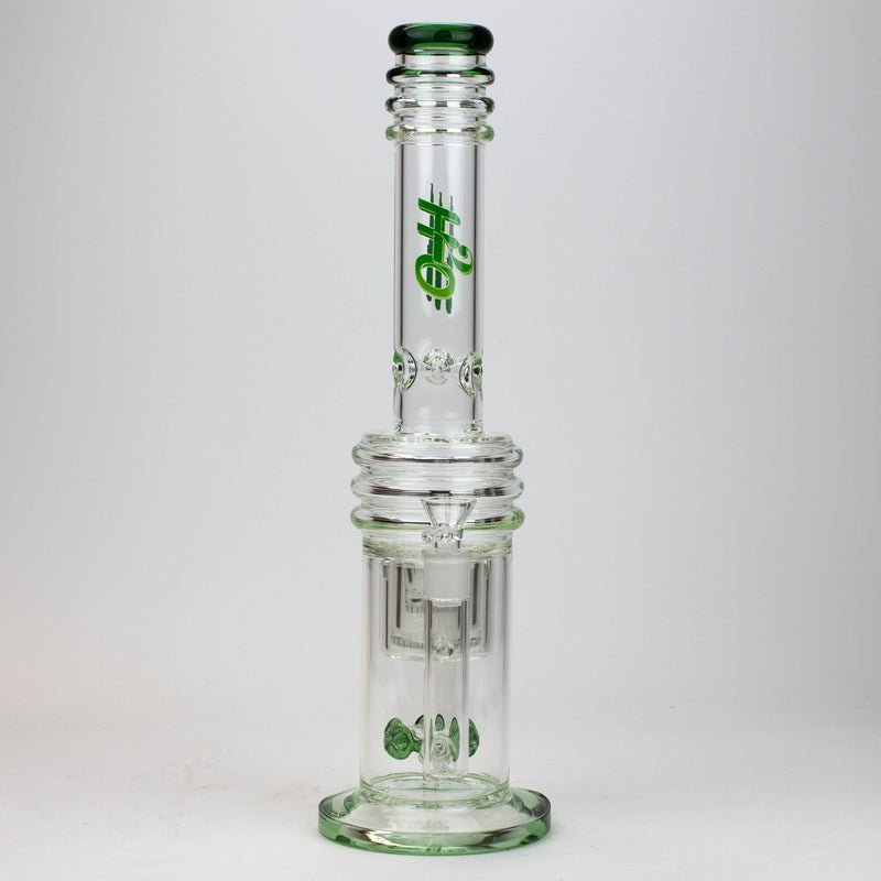 17" H2O Glass Water Bong with Double Layer Honeycomb - Vape4change